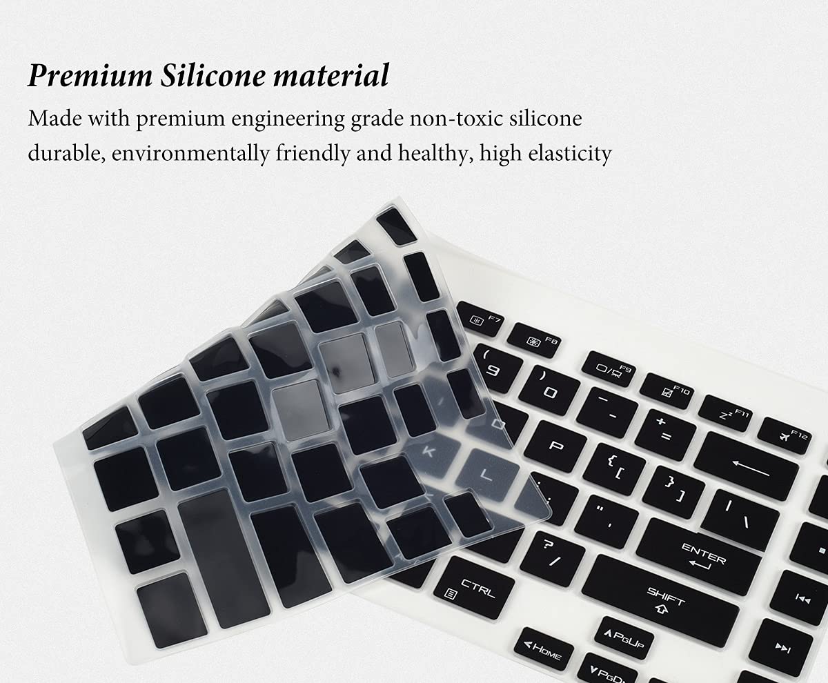 Keyboard Cover Skin For 2021 New Asus Rog Strix G15 Gaming Laptop G513Qr G513Qr Es96, 15.6'' Asus Rog Strix G15 G513 G533 G533Zx