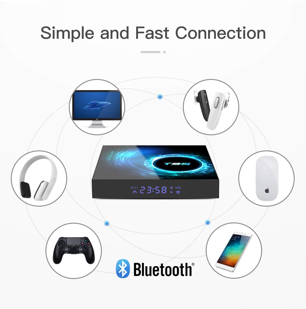 Android 10.0 Tv Box, T95 Android Box 4Gb Ram 32Gb Rom Allwinner H616 Quad Core Smart Android Tv Box 64Bit, Support 2.4G/5.0G Dual Wifi 6K Utral Hd / 3D / H.265 With Bluetooth 5.0