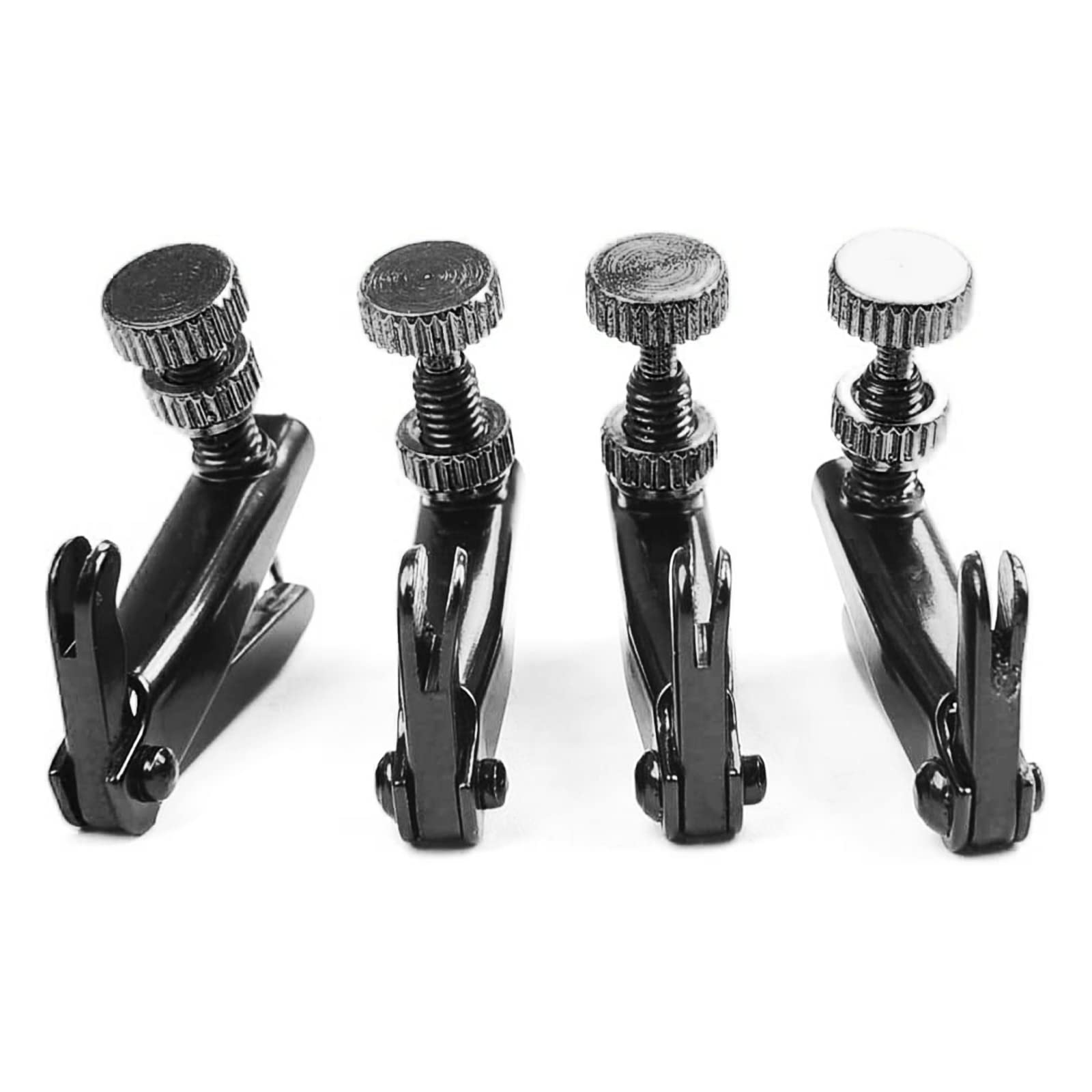 Kaiy Violin Fine Tuner For 3/4 4/4 Violin, Violin String Fine Adjuster Tuners Stainless Metal String Spinner Adjuster, Nickel Pl