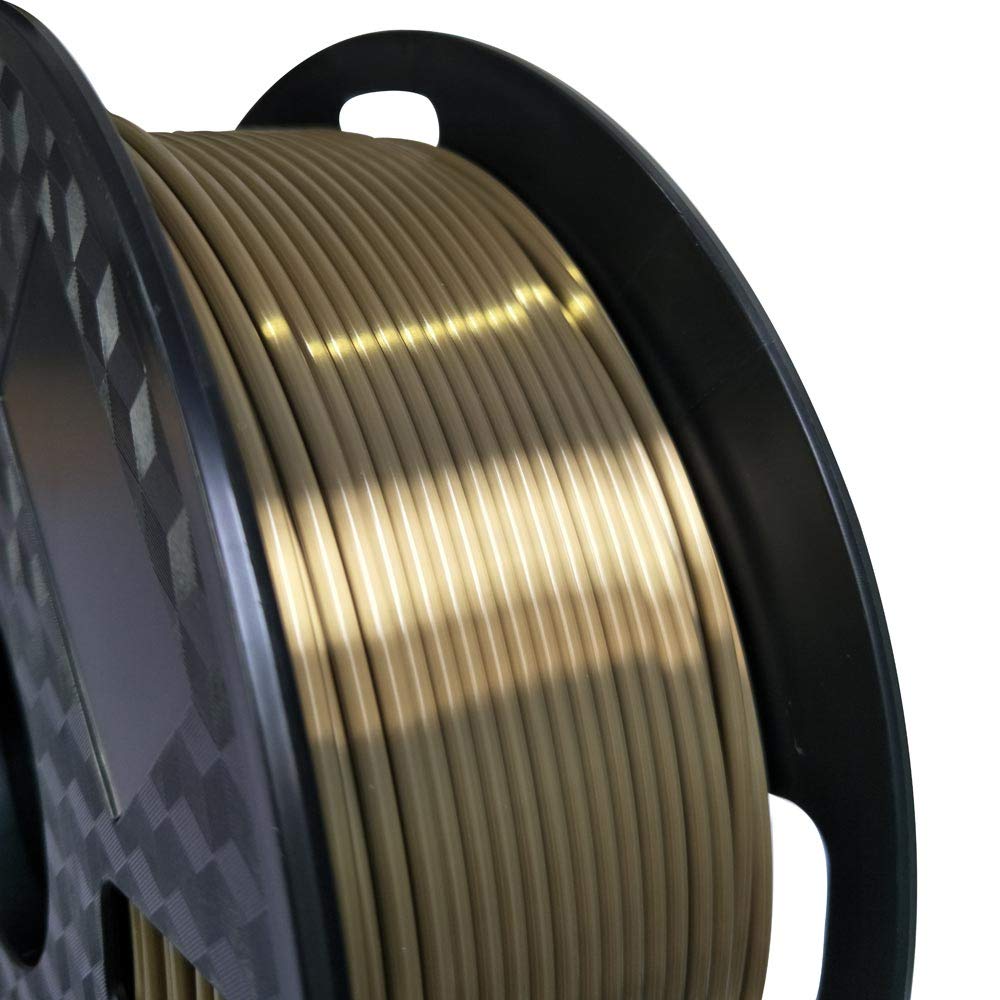 2.85Mm Silk Antique Gold Pla Filament 3Mm 3D Printer Filament 1Kg 2.2Lbs Printing Material Silky Gold Filament Metallic Bronze B