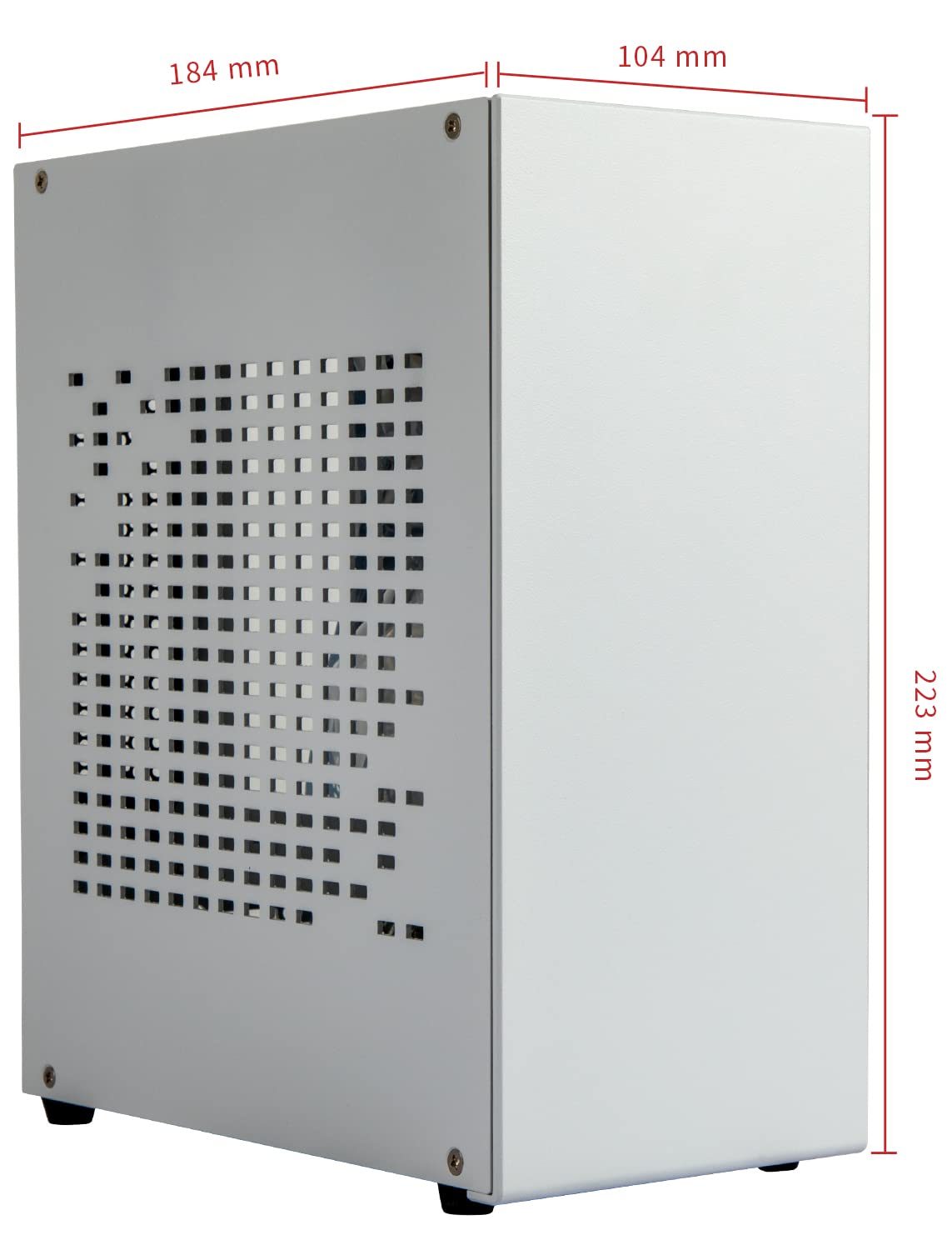 Aluminum Mini Itx Case With Pcie Riser, Joyjom Mini Pc Case, Sff Small Form Factor Pc Case, Tx Computer Gaming Case Supports Gpu