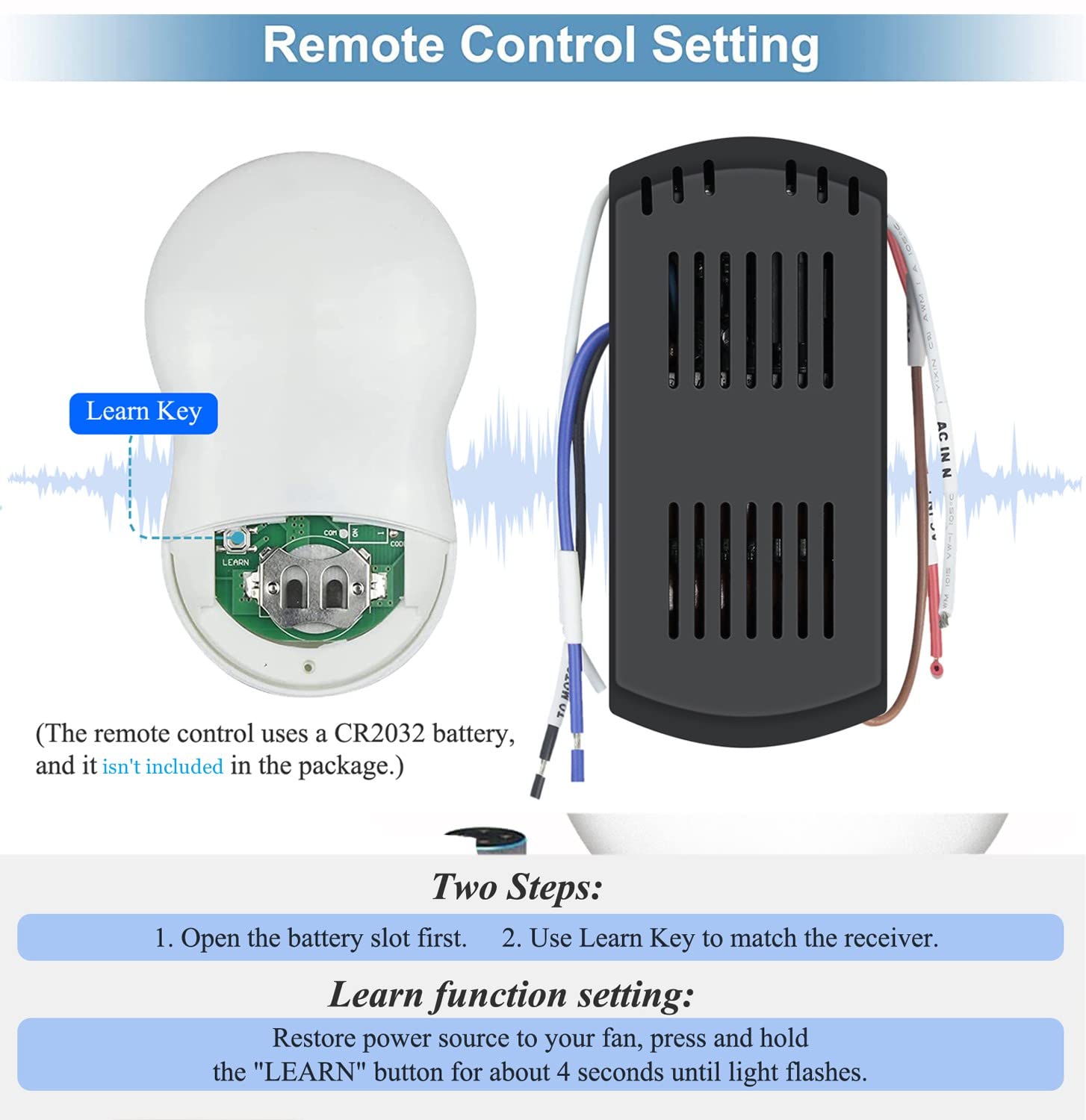Smart Wifi Universal Ceiling Fan Remote Control Kit With Learning Setting, 3  Speed Light Dimmer Controller Compatible With Alex