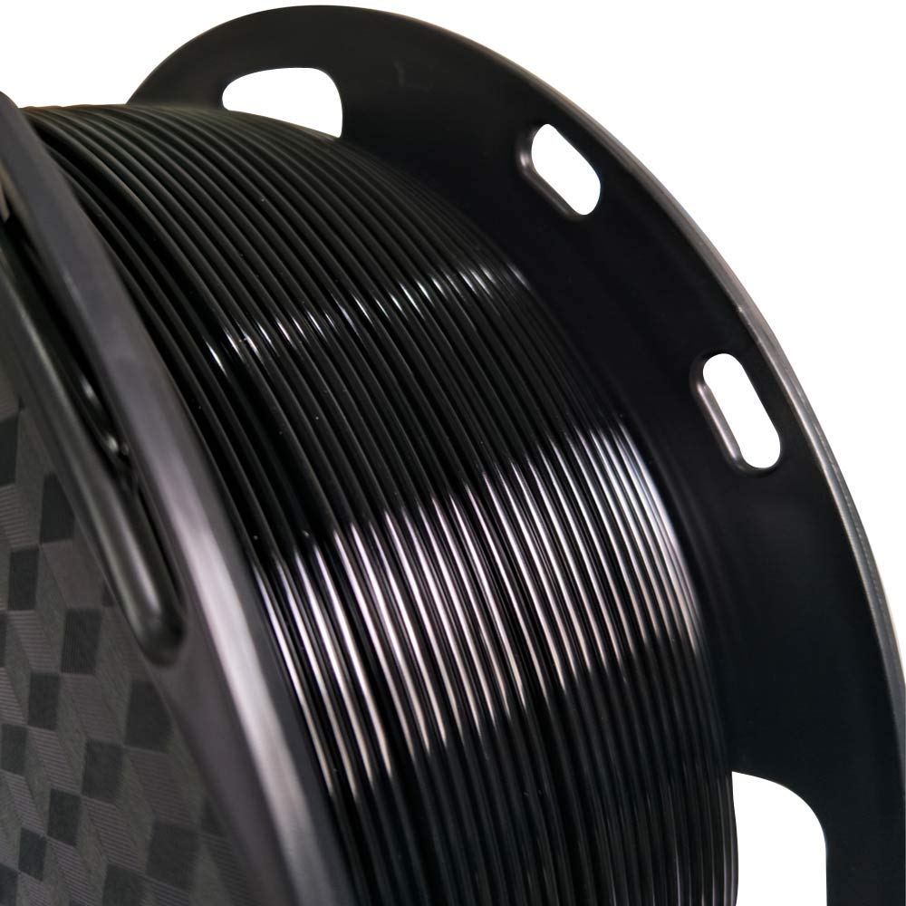 Black Petg Filament 1.75 Mm 1Kg 3D Printing Filament 2.2Lbs Spool 3D Printer Material Fit Most Fdm Printer Easy To Print Cc3D Bl