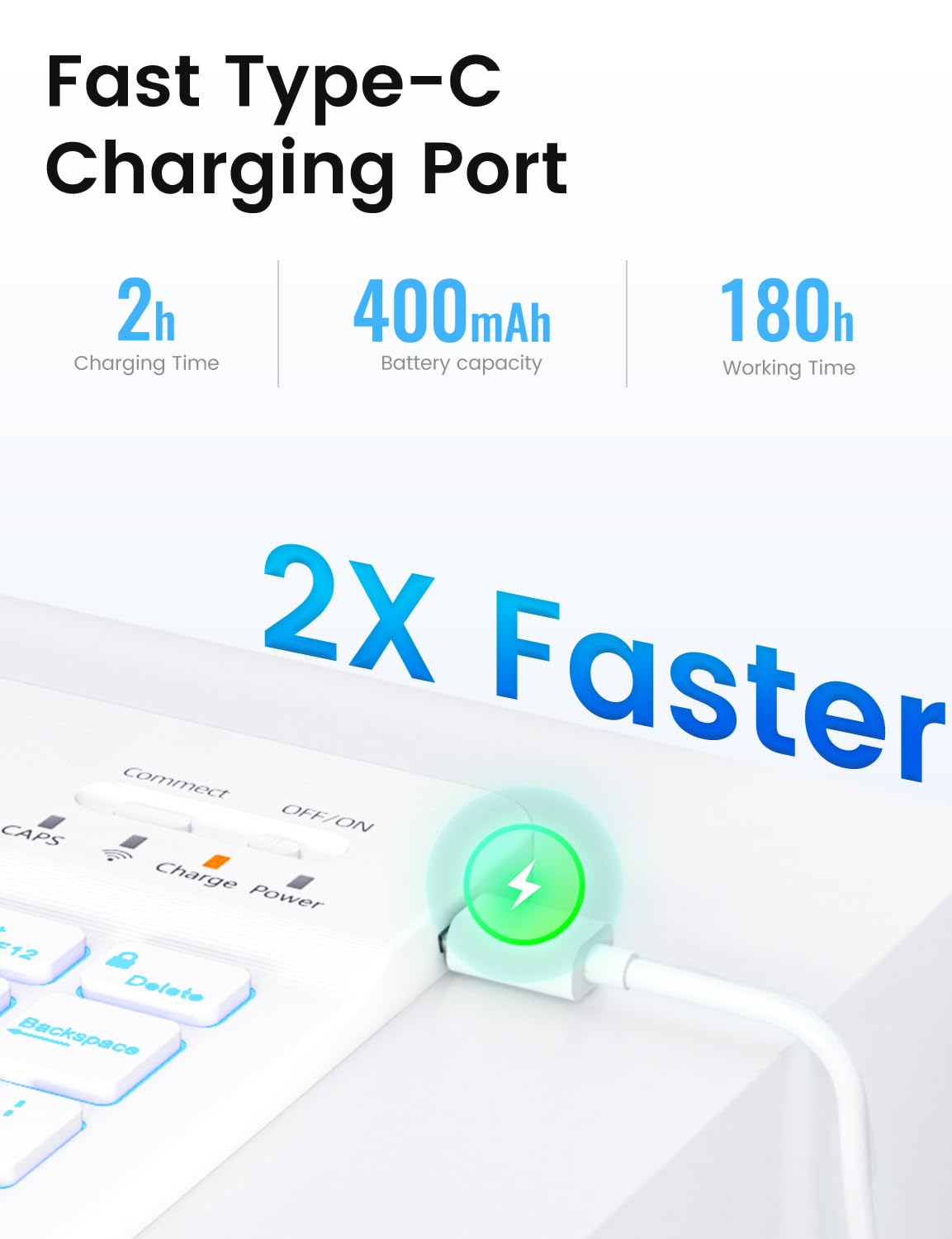 Oyeeice For Ipad 6Th Generation Case With Keyboard 9.7 Inch   Detachable Backlit Keyboard, Smart Folio Cover With Pencil Holder