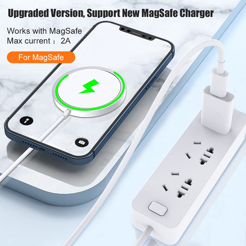 Usb Type C Female To Usb Type A Male Adapter, Usb C To Usb Charger Cable Adapter Compatible With Magsafe Wirless Charger/Iphone