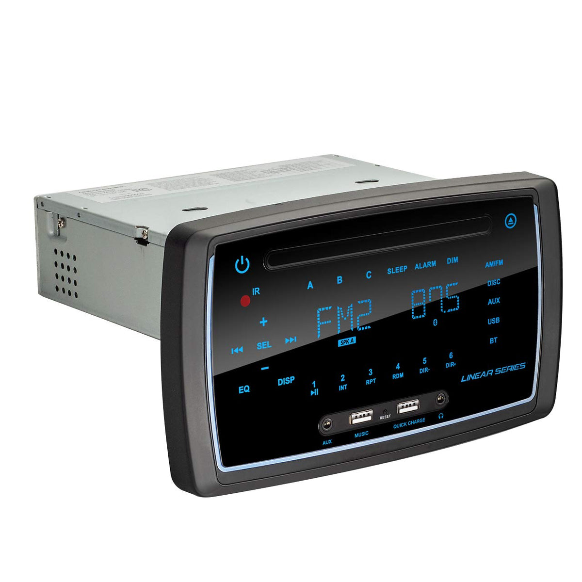 Rv Multimedia Entertainment Stereo System With Bluetooth/Dvd/Usb/Am/Fm/Mp3/Aux, 3 Zone Receiver