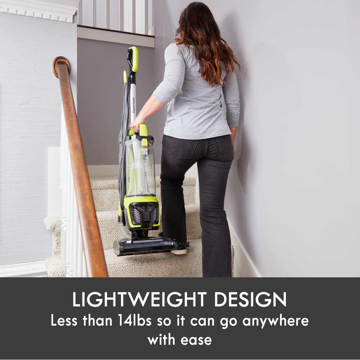 Kenmore Du2001 Bagless Upright Vacuum Carpet Cleaner With 2 Motor System, Xl Dust Cup, 3 In 1 Combination Tool, 2L, Yellow