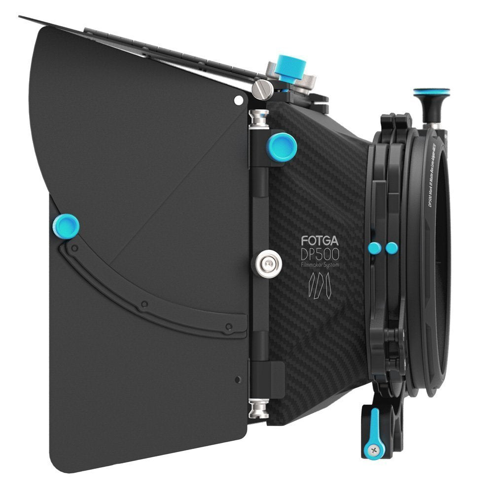 Fotga DP500III Pro 15mm Rail 4x4 DSLR Swing-Away Matte Box w/Donuts for Sony A7R A7S II III A9 GH6 S5II for Canon 5D 6D 7D R8 R1