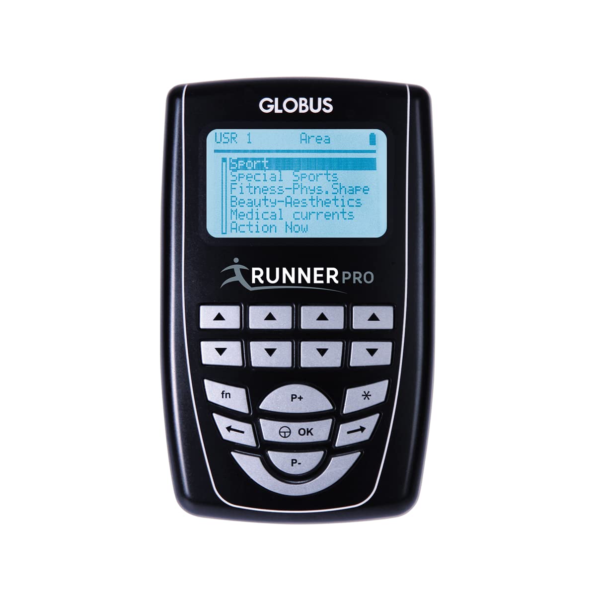 Globus | Runner Pro, 4-Channel Electrostimulator, 254 Programs for Amateur and Professional Podists, Treatments to Improve Perfo