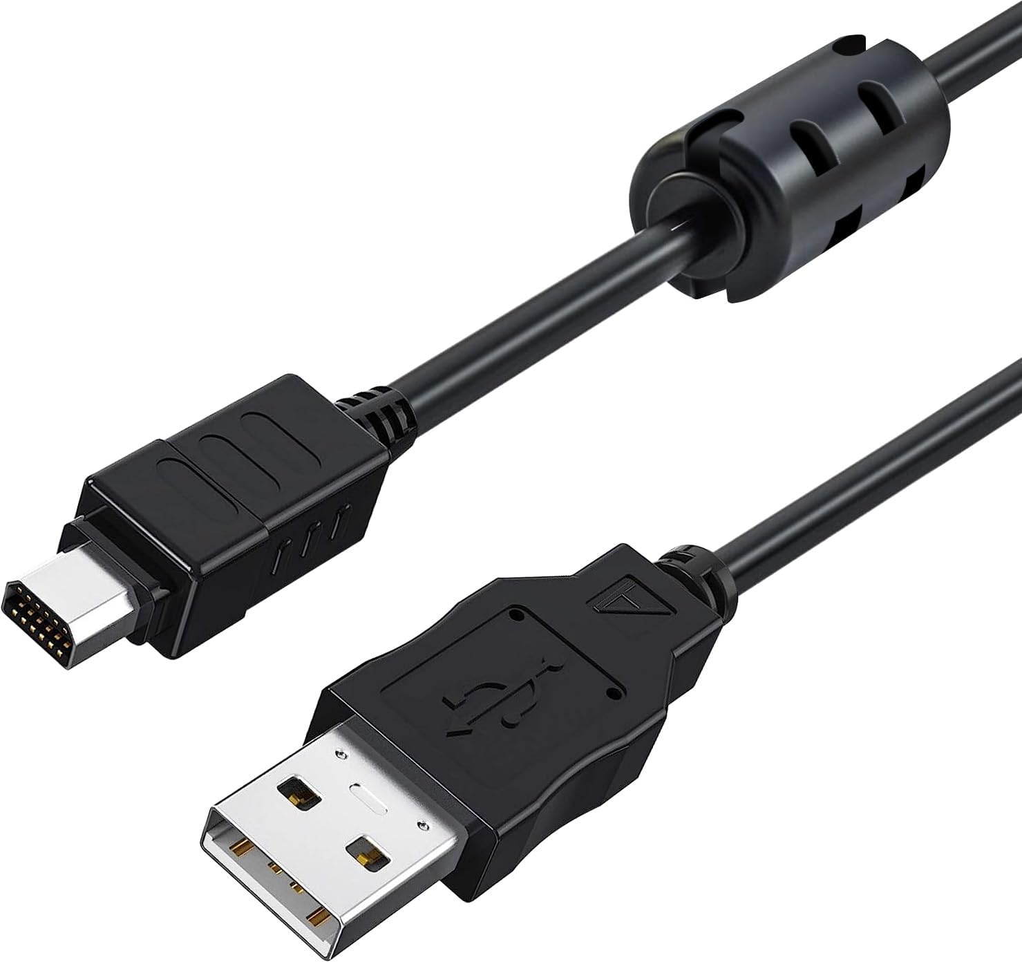 Camulti 150Cm Black 12Pin Usb Data Transfer And Charging Cable For Olympus Tough Tg 630 830 860 870 Tg 2, Sz 10 Sz 11 Sz 14 C 17