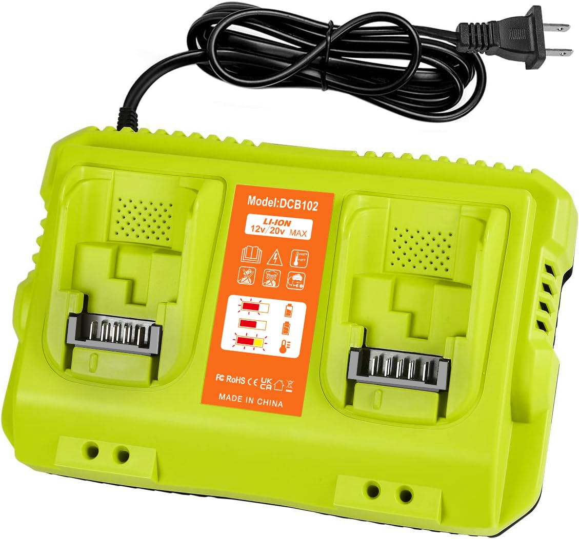 20V Max Battery Charger Replacement For Dewalt Battery Charger, 2 Port Charger Compatible With Dewalt 12V 20V Batteries