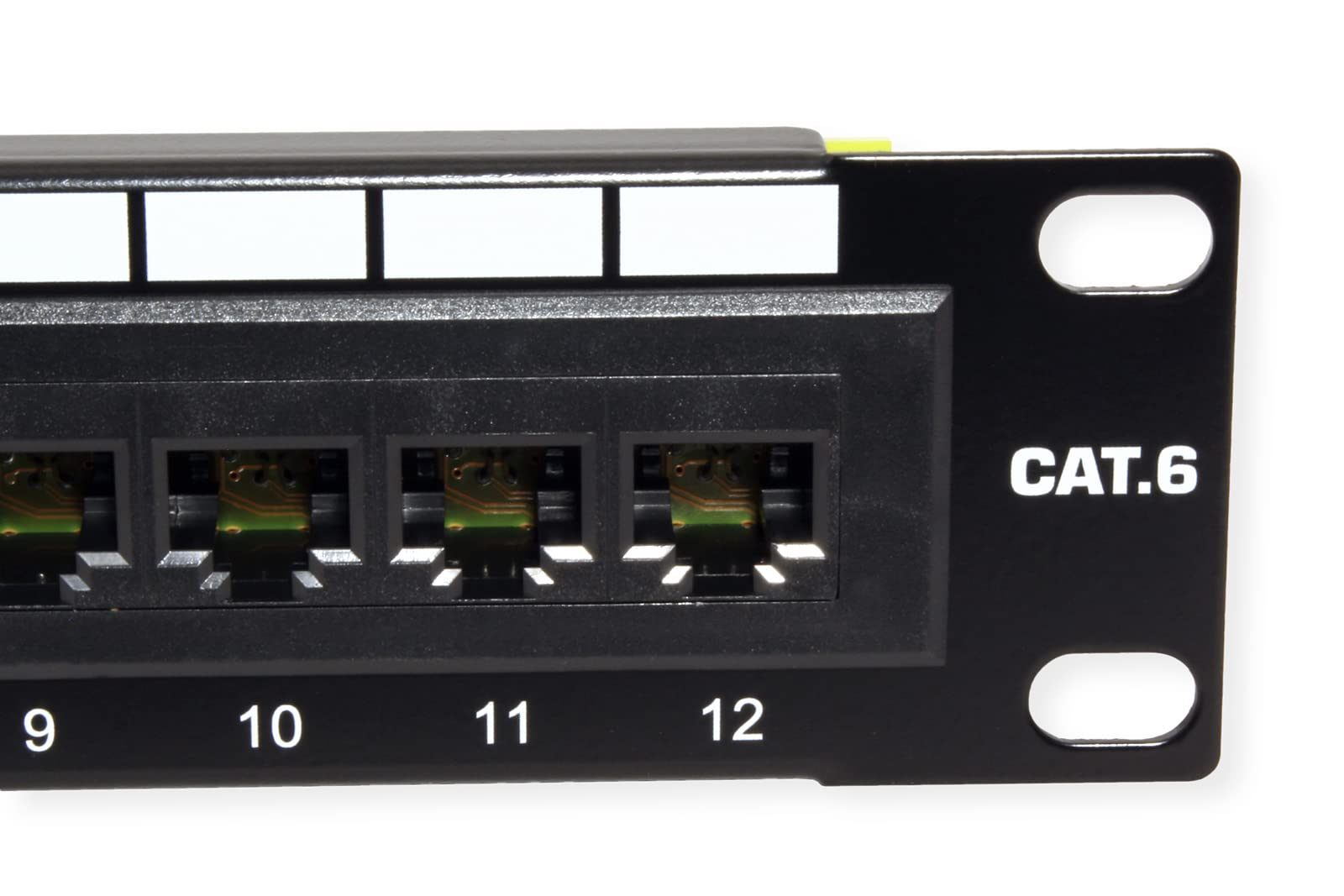 Trendnet 12 Port Cat6 Unshielded Patch Panel, Tc P12C6, 10 Inch Wide, 12 X Gigabit Rj 45 Ethernet Ports, Metal Housing, 250Mhz C