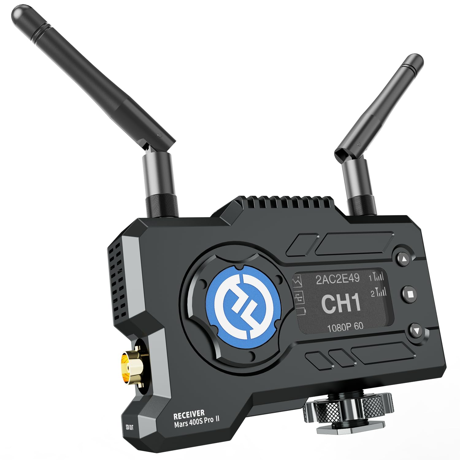Hollyland Mars 400S PRO II Wireless SDI HDMI Video Single Receiver, 0.07s Latency 450ft Range, 4 APP Monitoring, 1080p 12Mbps 5G