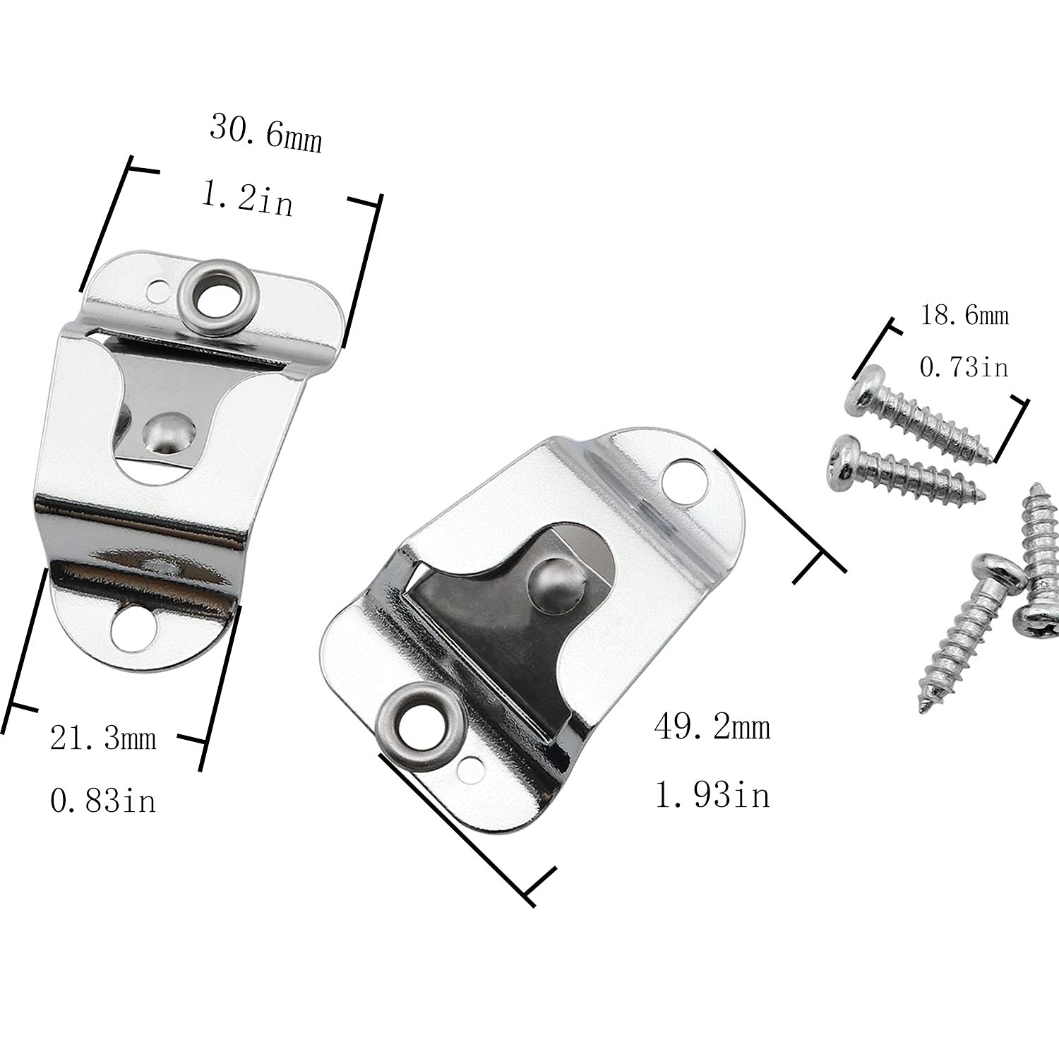 Bllndx Microphone Holders 2Pcs Mic/Cb Mic Hanger Clips Microphone Clip Hook Microphone Hang Up Clip With Screws For Kenwood Mobi