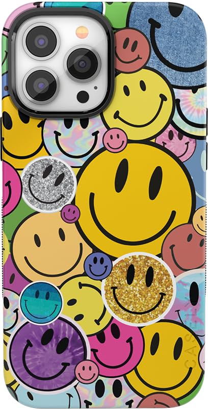 Casely Iphone 14 Pro Max Case | All Smiles | Smiley Face Sticker | Compatible With Magsafe