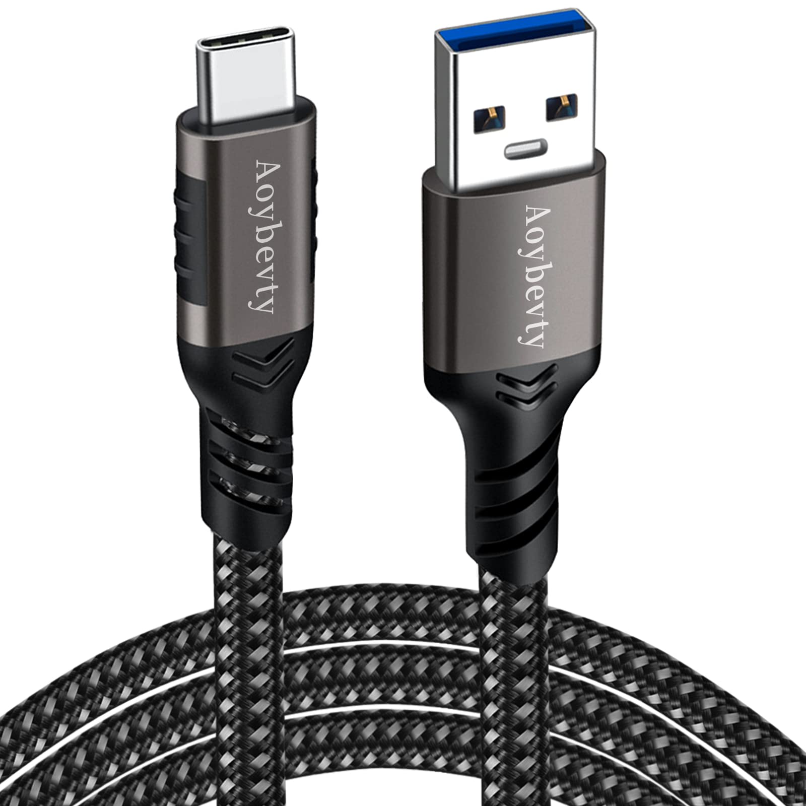 Aoybevty Usb A To Usb C Cable 10Ft, Usb 3.1 Gen 2 10Gbps Data Transfer And 3A Fast Charging Long Cable For Android Auto Samsung 