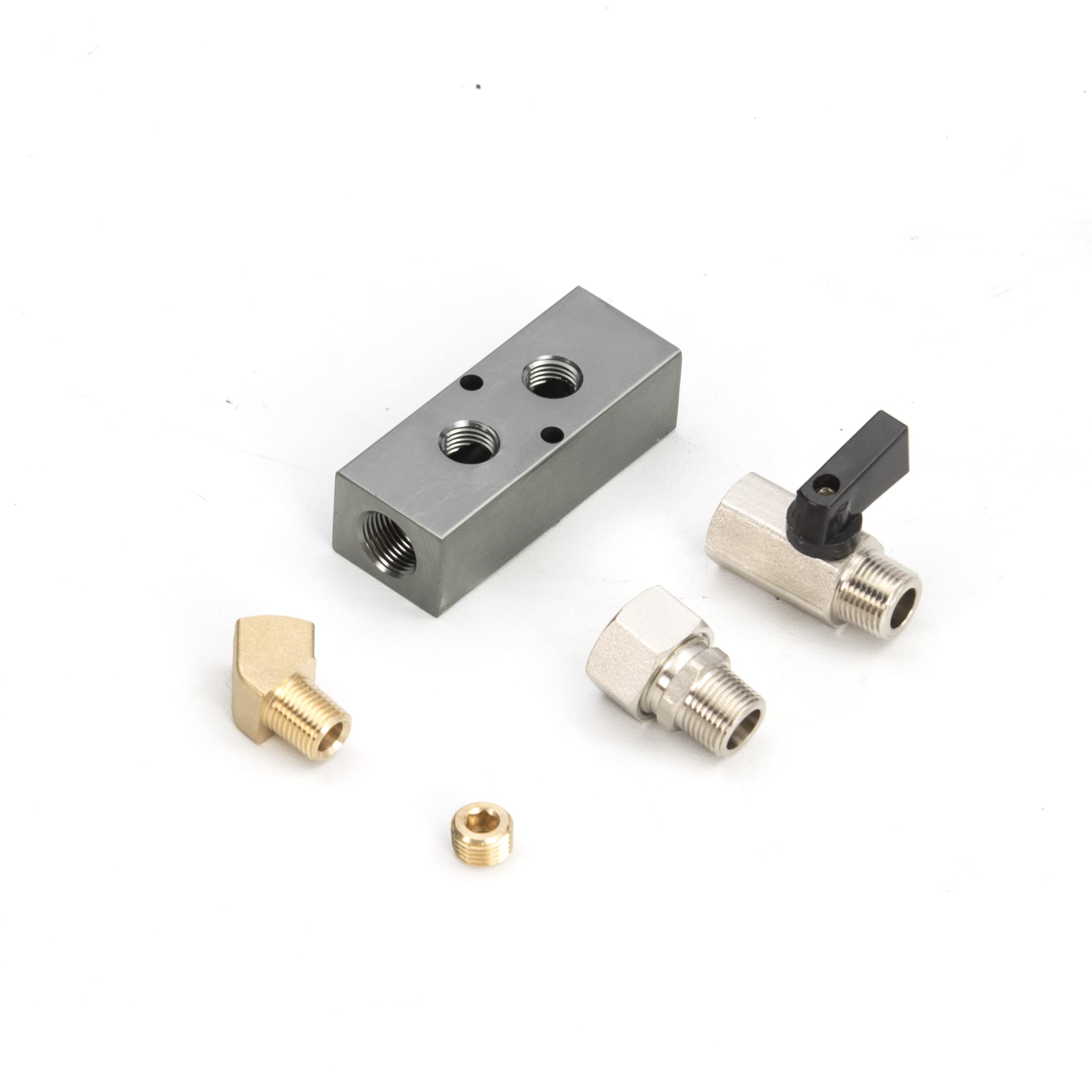 Air Compressor Outlet Kits For 1/2'' Tubing With 1/4''Npt Outlet Port