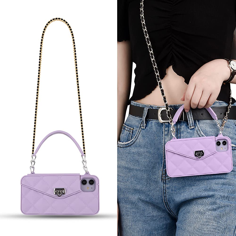 Yatchen For Iphone 7 Plus Wallet Case ,Crossbody Phone Case With Lanyard Strap Cute Wallet Case Flip Folio Credit Card Holder So