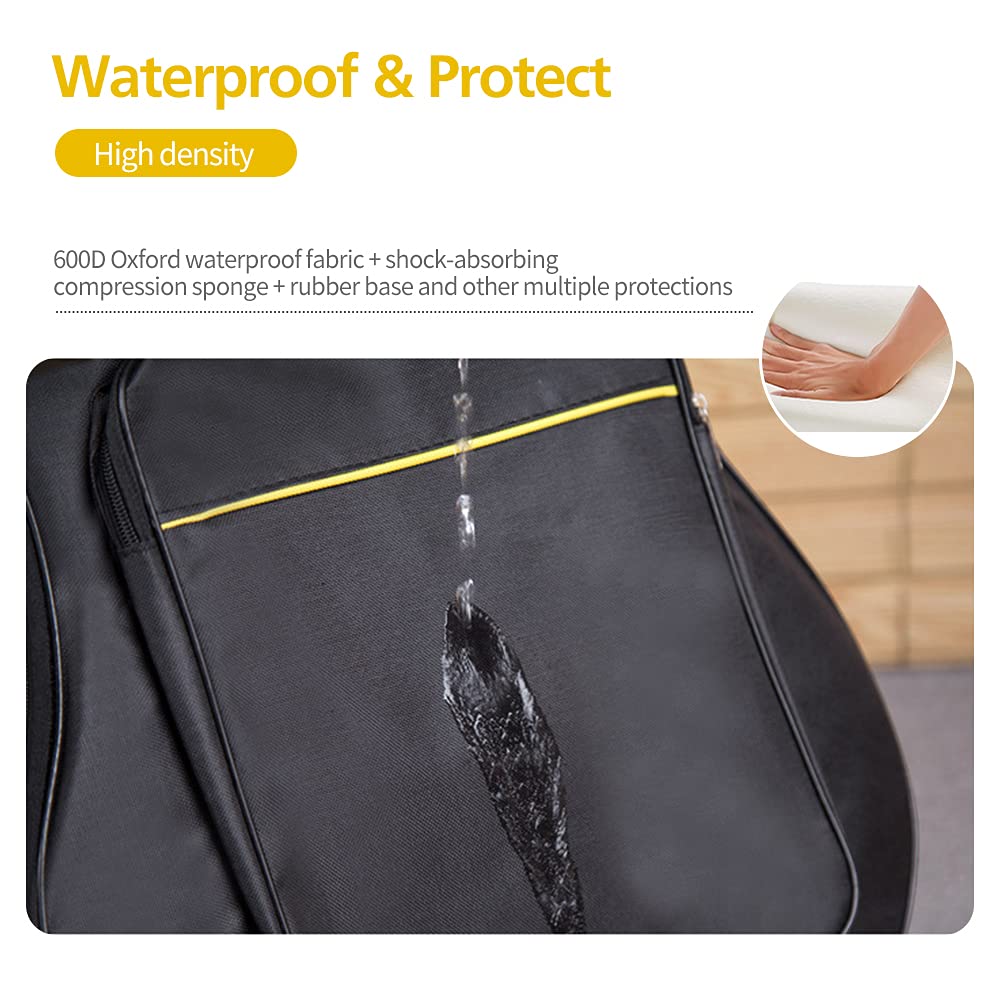 Mdvora Guitar Bags, 3 Pack Guitar Gig Bag, 38 40 41 Inch Electric Guitar Case, Waterproof Oxford Electric Guitar Gig Bag, Two Po