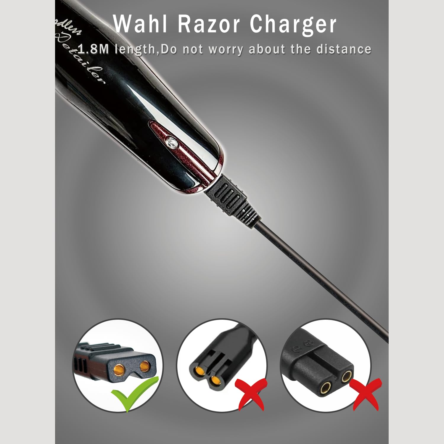 2V Charger Replacement For Wahl Shaver Shaper 8061, 8163, 8786 1001, 7367, 7029, 7060, 7035, 7339, 4000, 7063 017, 7065 017, Wak