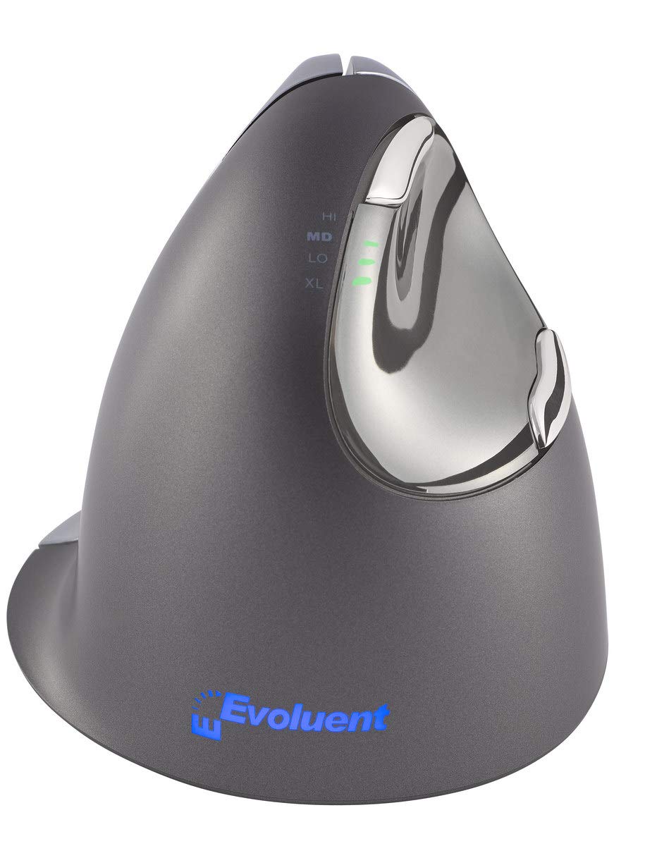 Evoluent Vm4L Verticalmouse 4 Left Hand Ergonomic Mouse With Wired Usb Connection (Regular Size.) The Original Verticalmouse Bra