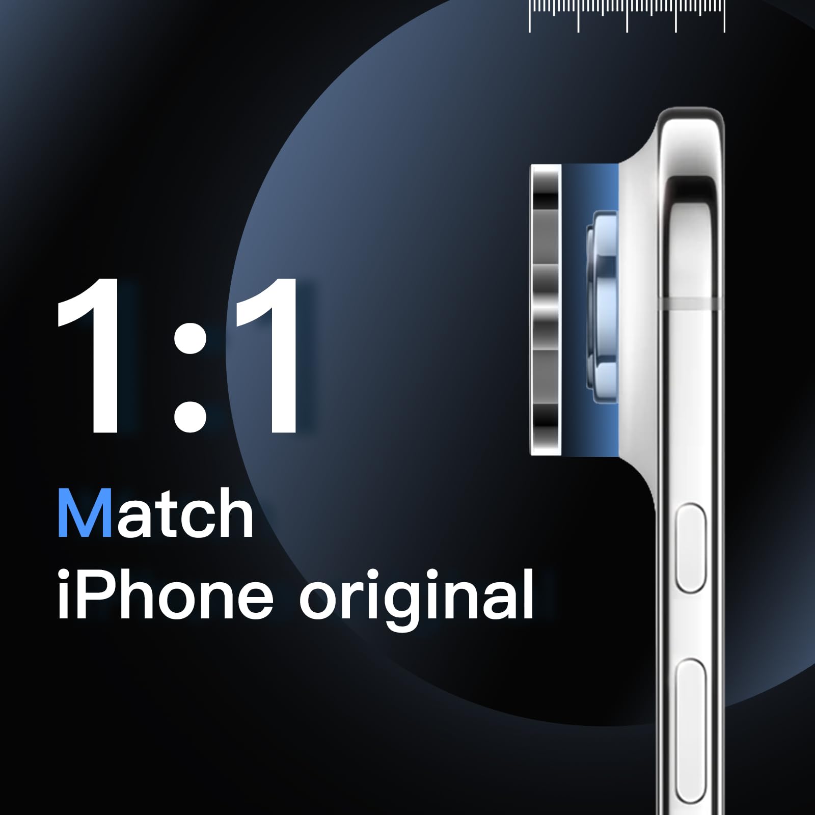 Jetech Camera Lens Protector For Iphone 17 Air, 9H Tempered Glass, Anti-Scratch, Case Friendly, Does Not Affect Night Shots, Hd