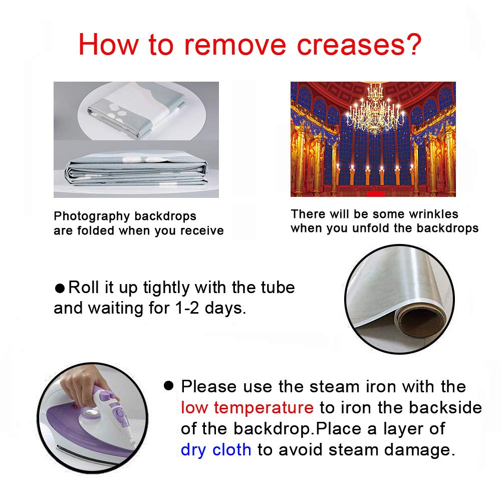 Vidmot Ballroom Backdrop For Photography Beast'S Palace Background For Girl Princess Belle Party 7X5Ft Magnificent Castle Backgr