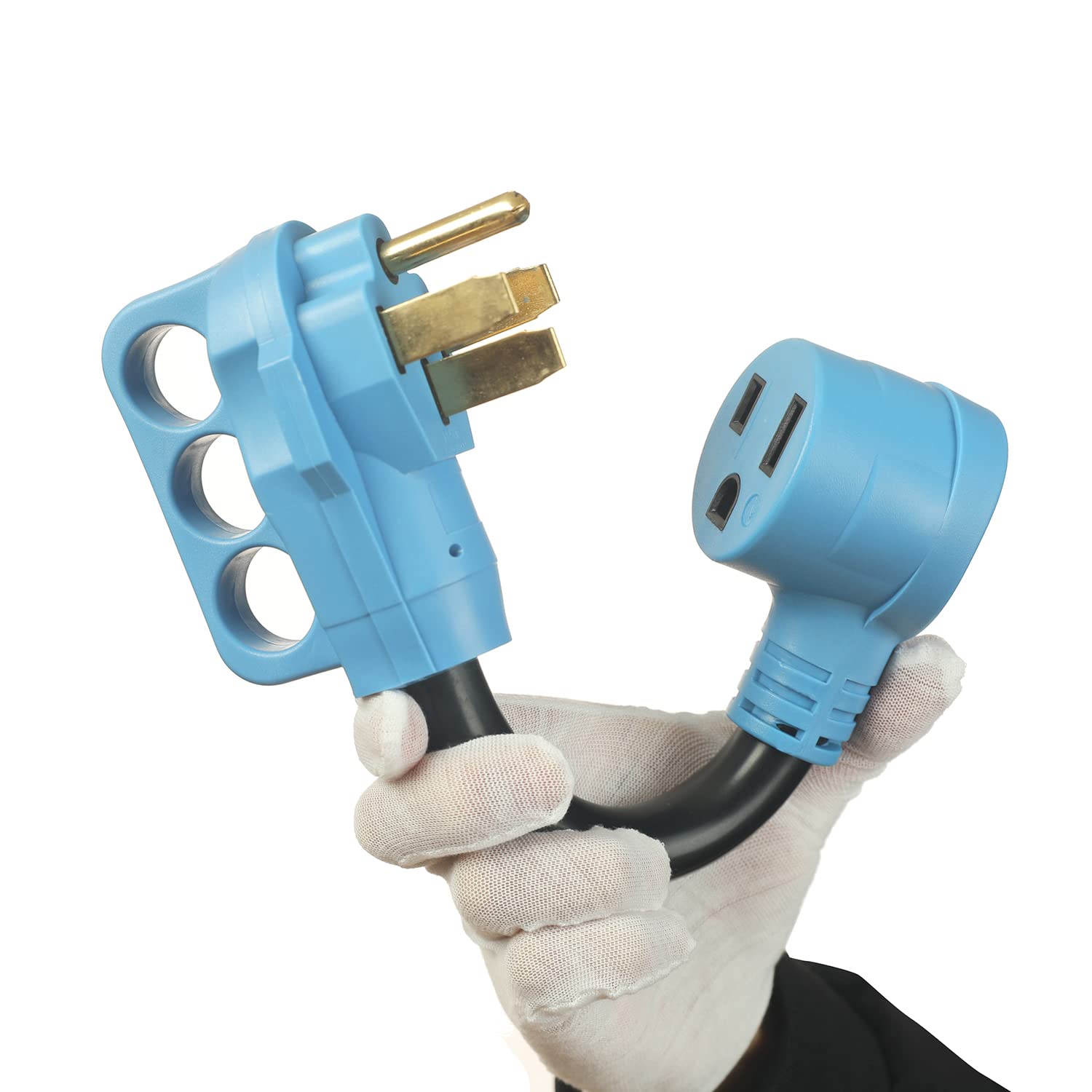 Rv Plug 50 Amp To Welder Power Adapter,Nema 14 50P To 6 50R 4 Prong Plug To 3 Prong 220/240V Welder Plug Adapter,Loaded Up To 12