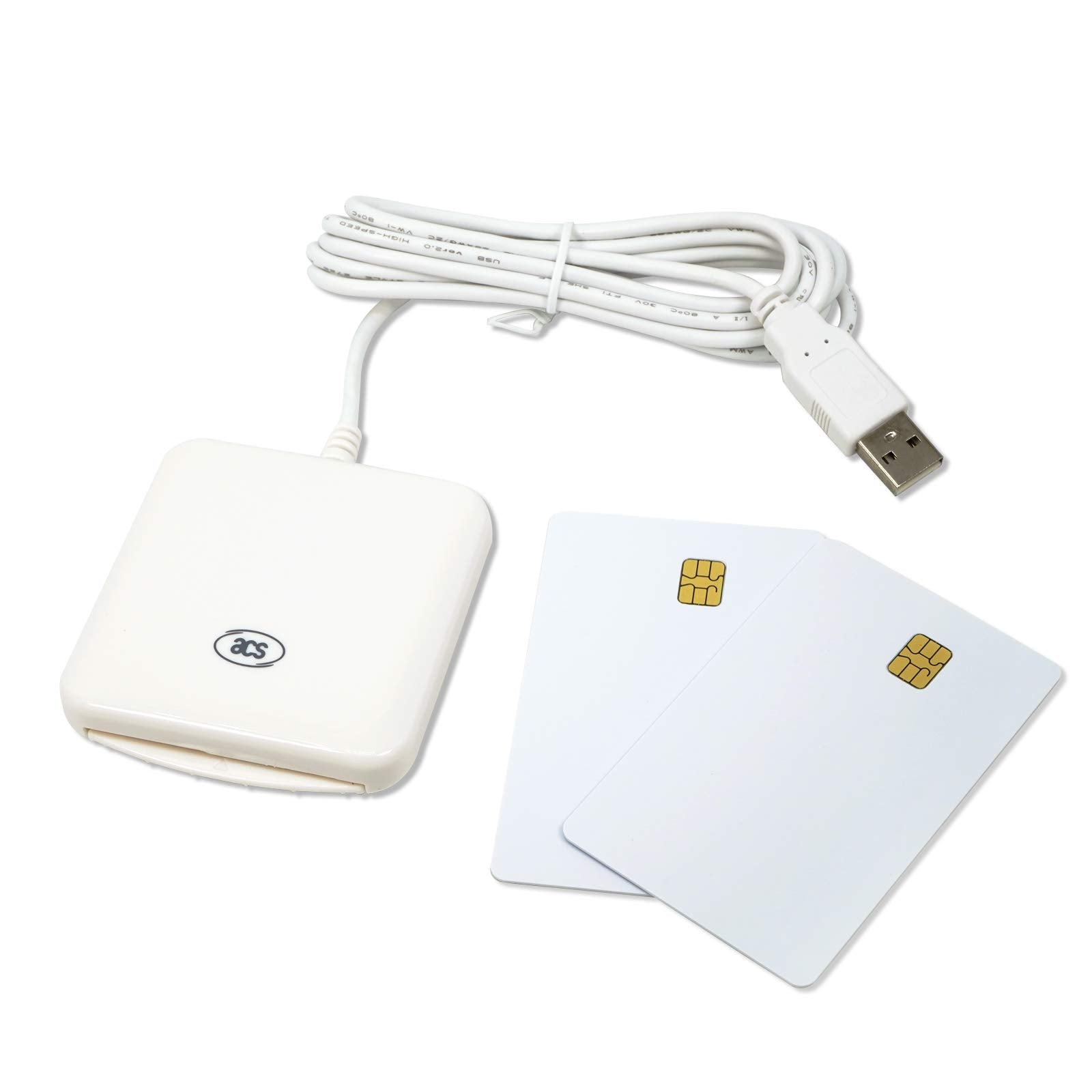 Usb Acr38_I1 Cac Contact Smart Chip Card Reader Writer Support Iso7816 A B C Memory Cards (Install Driver Required) By Xcrfid