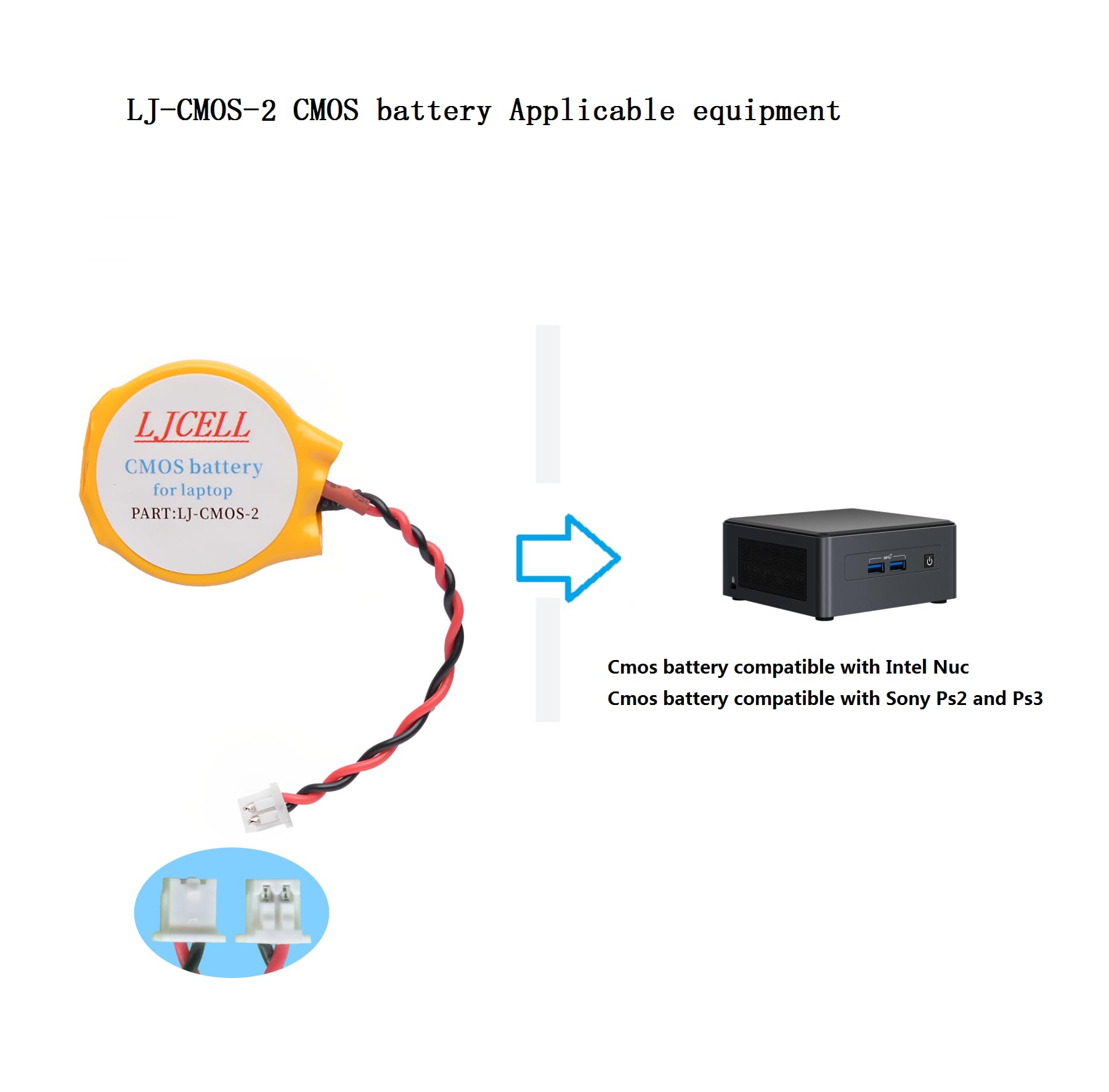 Ljcell Cmos Battery Compatible With Intel Nuc 5Ppyh For Ps2 And Ps3 For Playstation 2 And Playstation 3 Backup Bios Rtc Cr2032 B