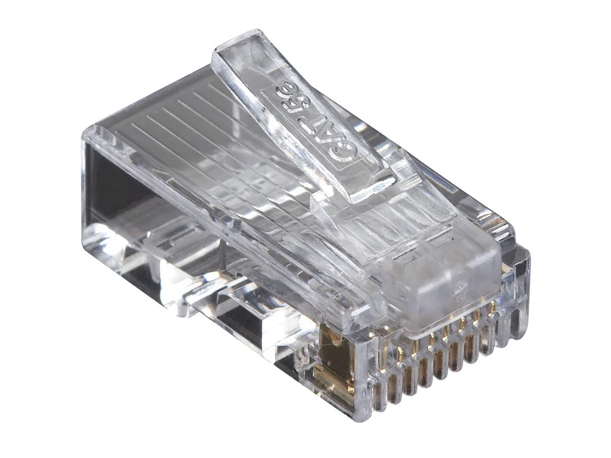Cat5E Modular Plug For Round Solid/Stranded Cable - Unshielded - 50-Pack