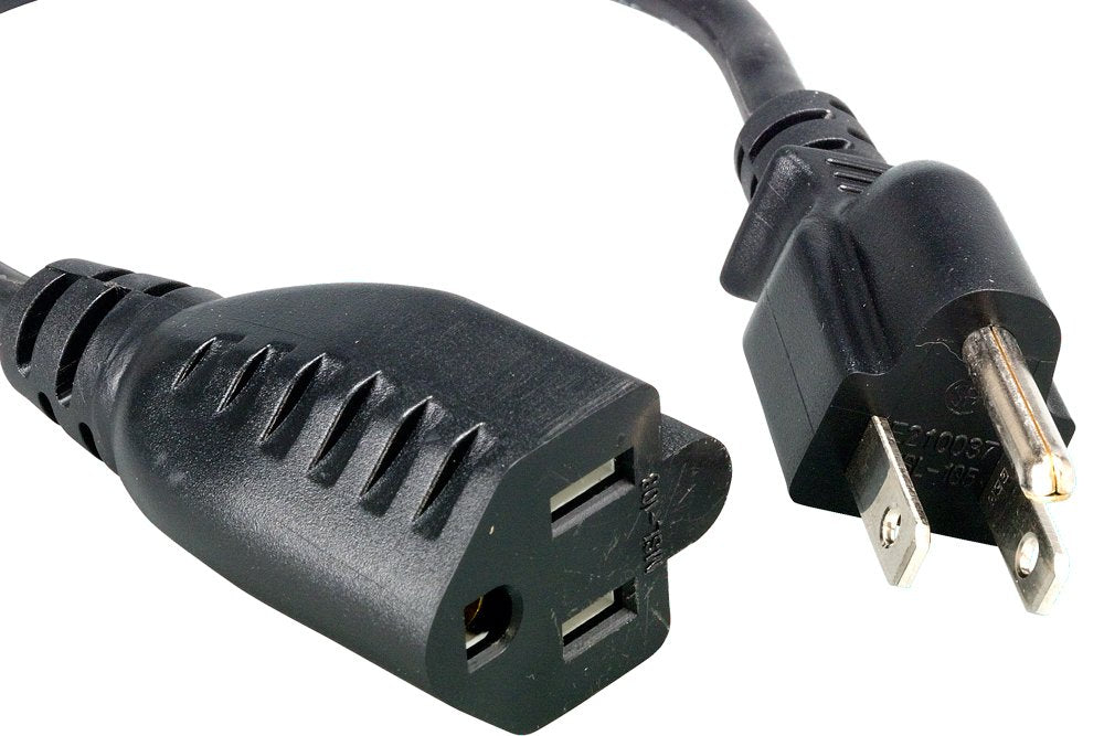 Cablelera North American Power Cord Extension, NEMA 5-15P to NEMA 5-15R, 10, 16 AWG, 13A, 125V (ZWACPQA3-10)