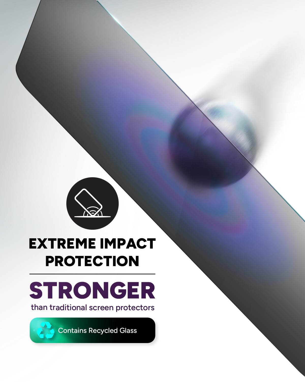 Zagg Glass Elite Privacy 360 Screen Protector For Iphone 16/15   4 Way Privacy, Ultra Strong Tempered Glass, 5X Stronger, Invisi