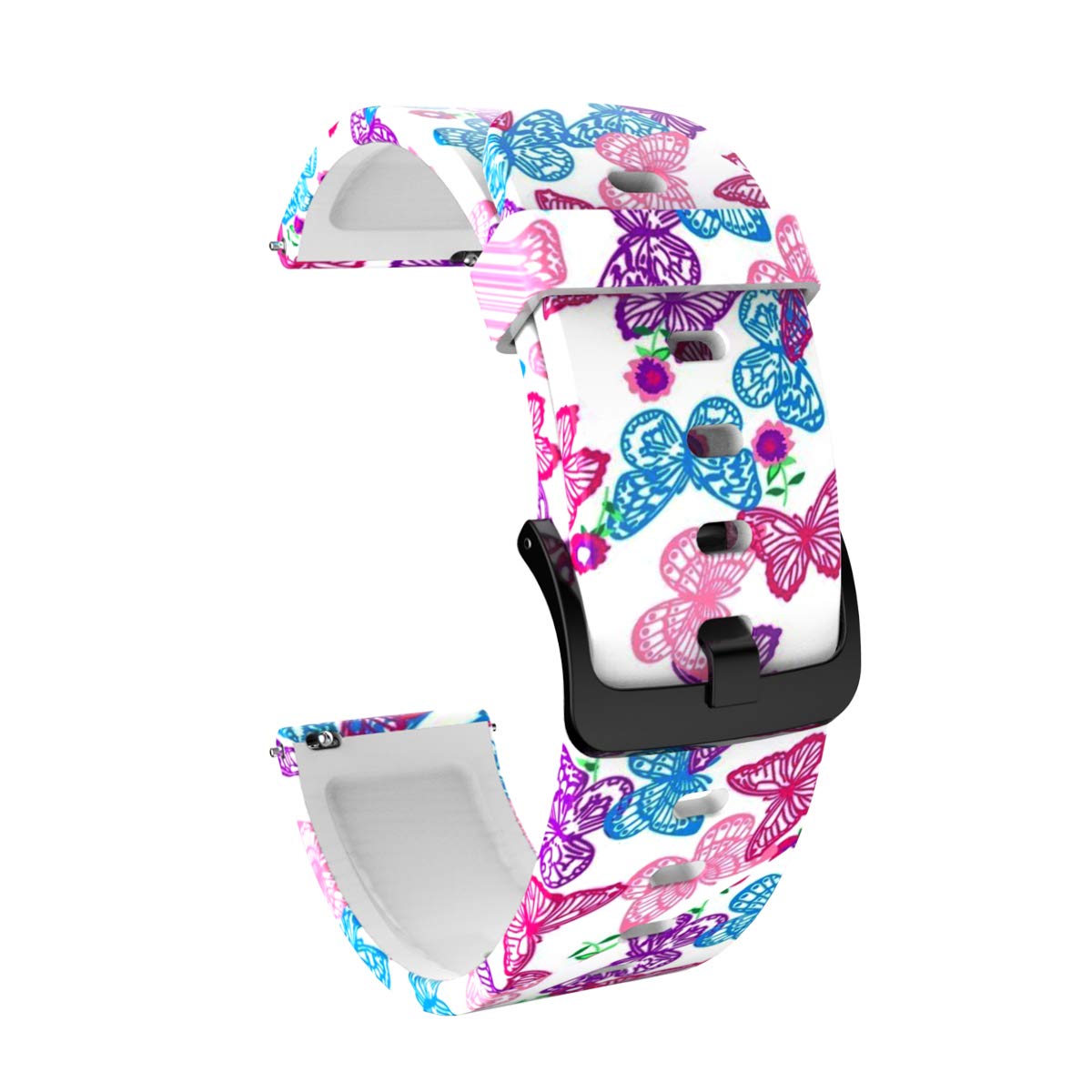 Compatible With Polar Ignite Bands 20Mm Silicone Soft Quick Release Pattern Wristband Replacement Straps For Polar Unite/Ignite