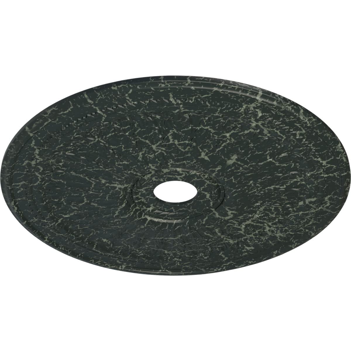 Ekena Millwork Cm29Oaptc Oakleaf Ceiling Medallion, 29 1/8''Od X 3 5/8''Id X 1''P, Hand Painted Painted Turtle Crackle