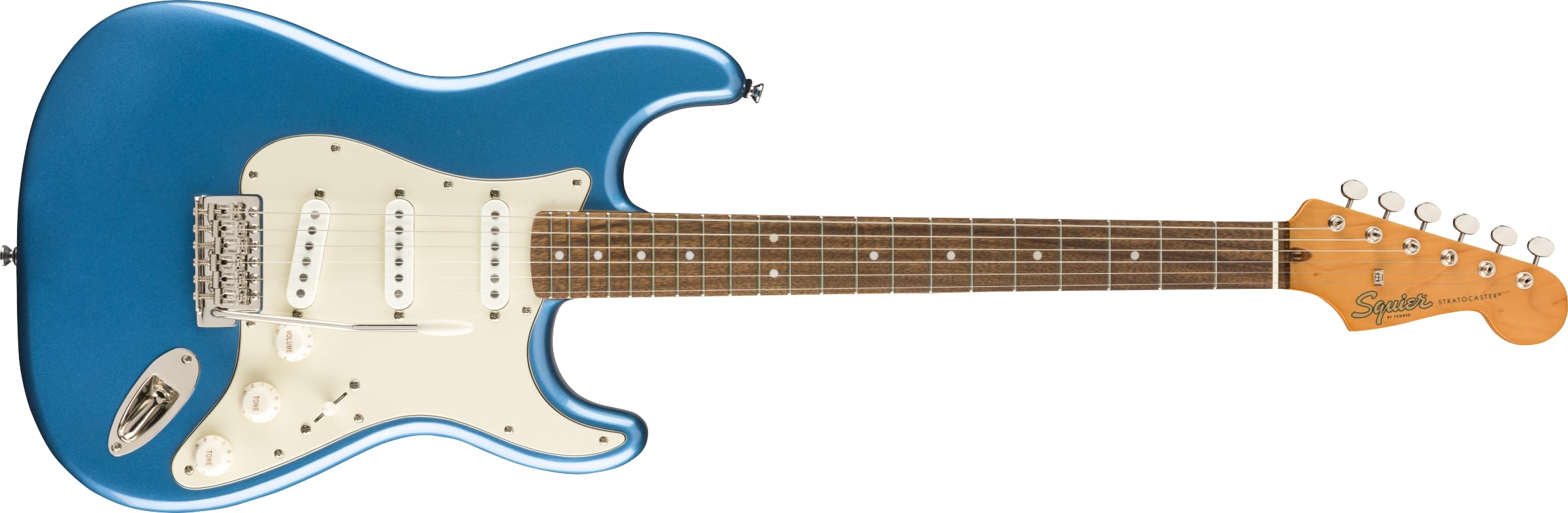 Fender Squier Classic Vibe 60s Stratocaster Electric Guitar, Lake Placid Blue, Laurel Fingerboard