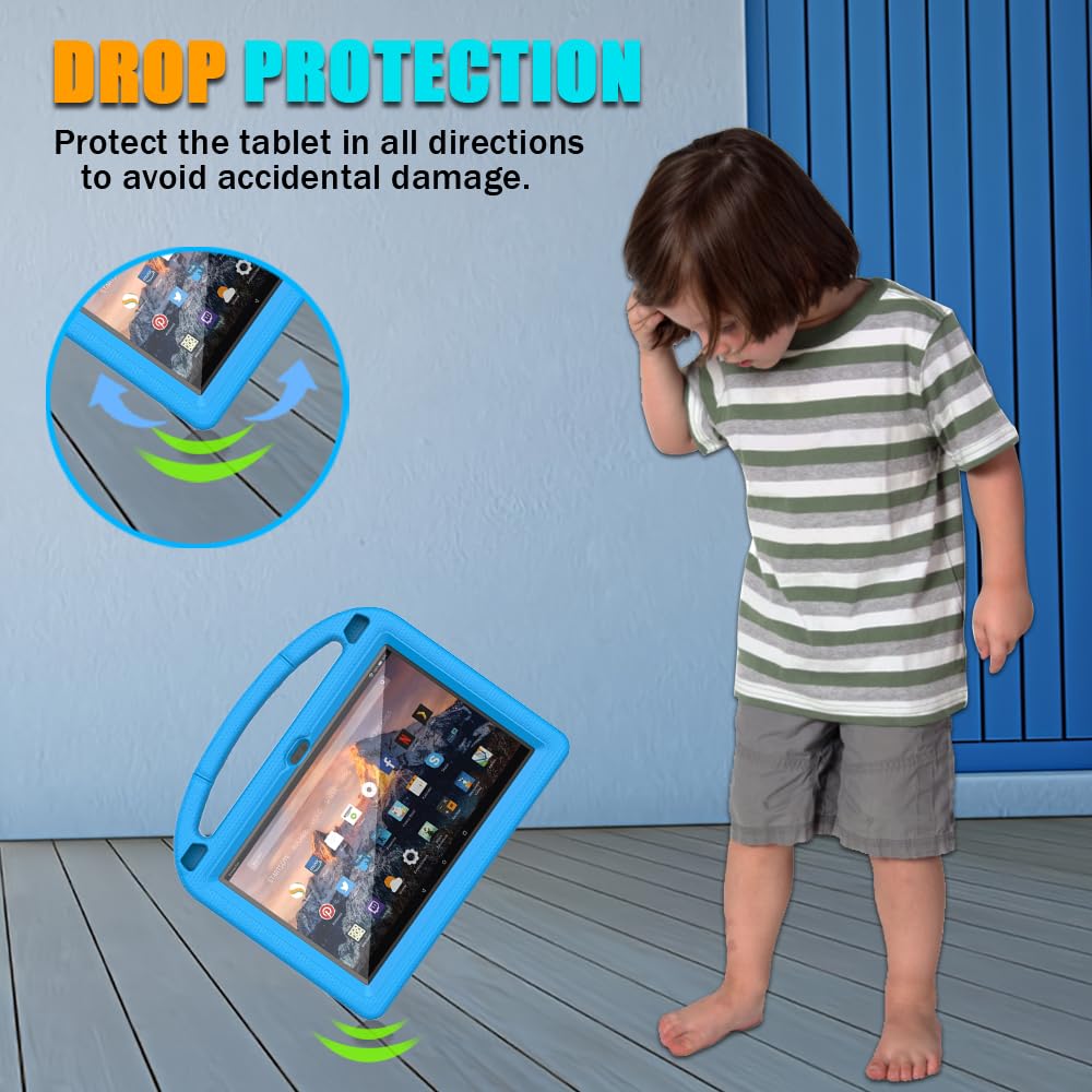 Fire Hd 10 & Hd 10 Plus Tablet Case For Kids(13/11Th Gen, 2023/2021 Release)  Patamiyar Lightweight Shockproof Case With Screen