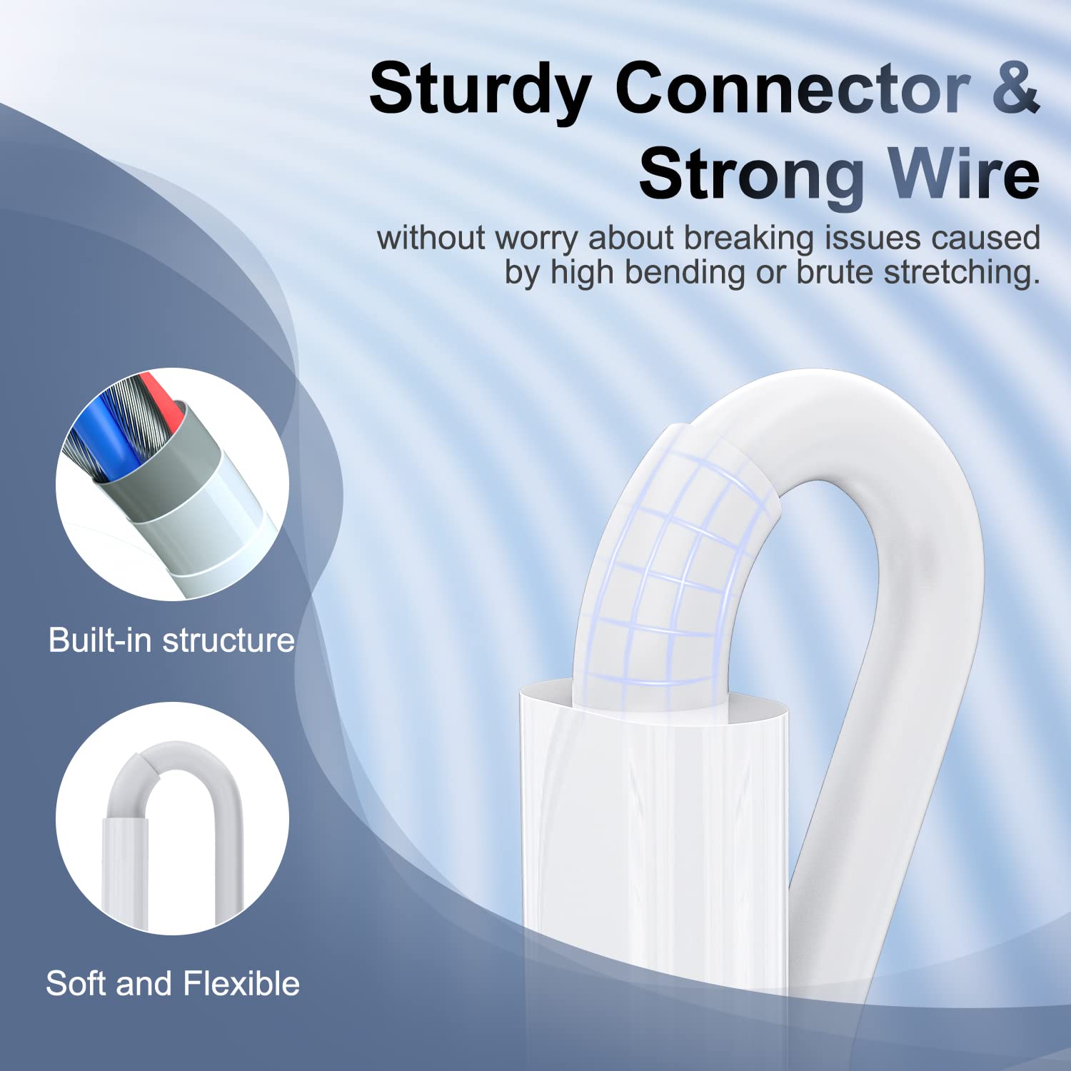 Iphone Charger 6 Feet Apple Mfi Certified, Lightning Cable 6Ft Fast Charging Cord Compatible With Iphone 14 13 12 11 Pro Max Xr