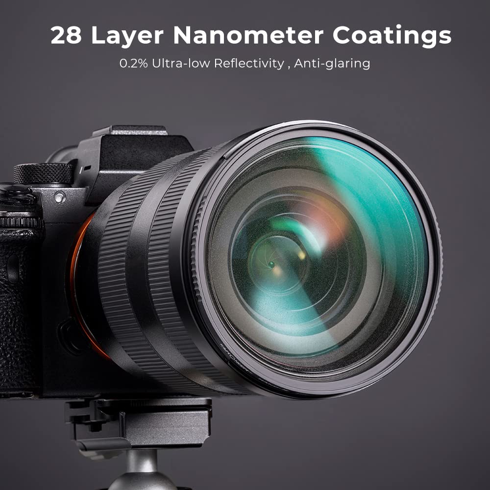 K&F Concept 62Mm Black Diffusion 1/2 Filter Mist Cinematic Effect Lens Filter With 28 Multi Layer Coatings Waterproof/Scratch Re