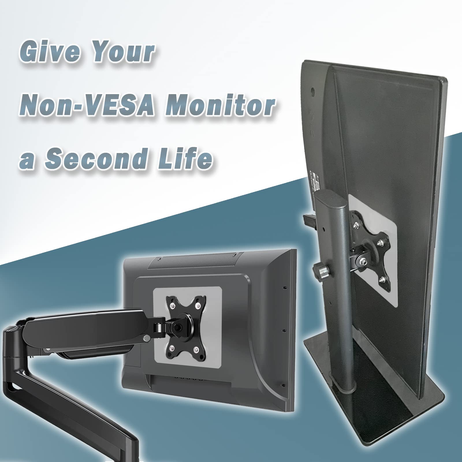 Universal Monitor Vesa Mount Adapter For Non Vesa 13 27 Inch Computer Monitors Tablets Ipad Vesa Mounting Arm Stand Bracket Kit