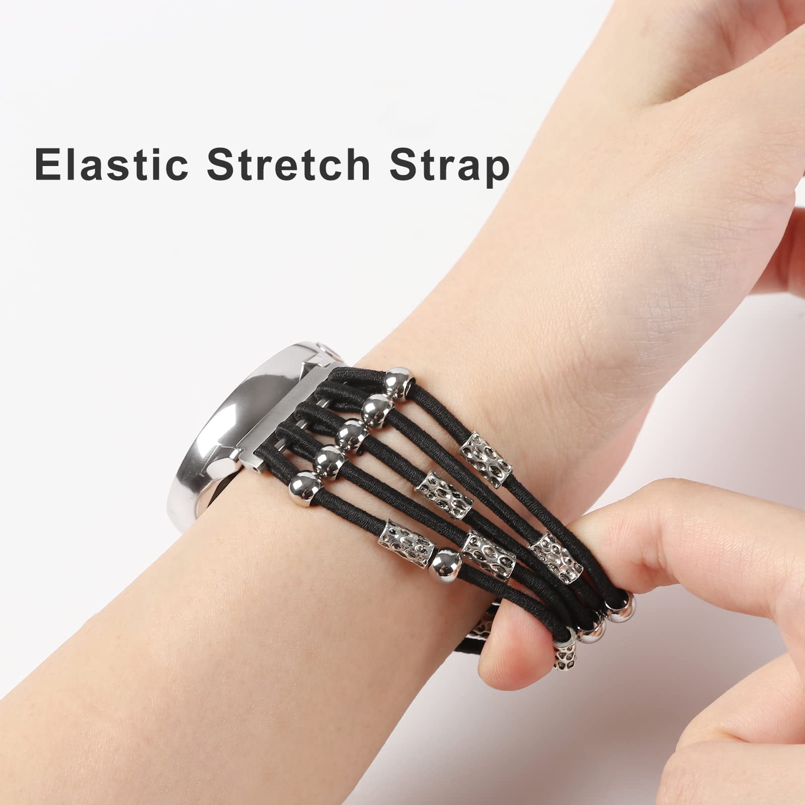 Realsign 20Mm Universal Watch Band Elastic Bracelet Band Compatible With Samsung Galaxy Watch 4 40Mm 44Mm/Watch 4 Classic 42Mm 4