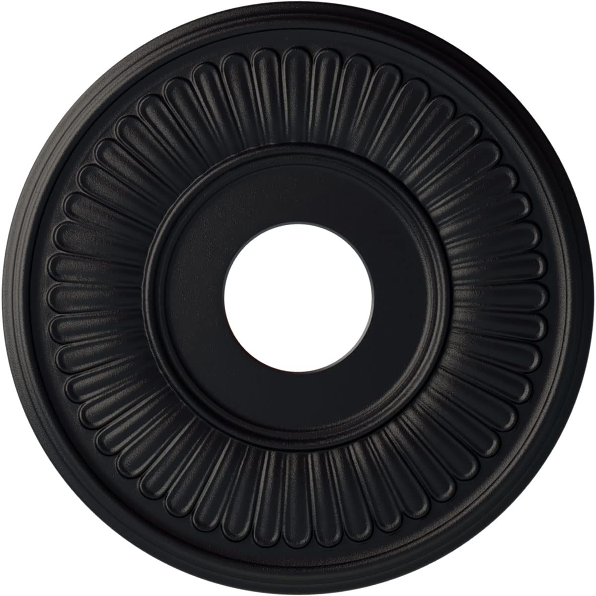 15 3/4OD x 3 7/8ID x 3/4P Berkshire Ceiling Medallion (Fits Canopies up to 7), Hand-Painted Steel Gray