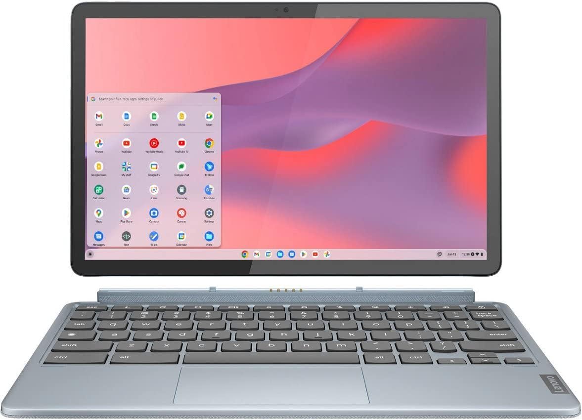 Lenovo 11.0in IdeaPad Touch Duet 3 Chromebook, Snapdragon 7cG2, 4G RAM, 128G eMMC 256GB SD Card and Accessories