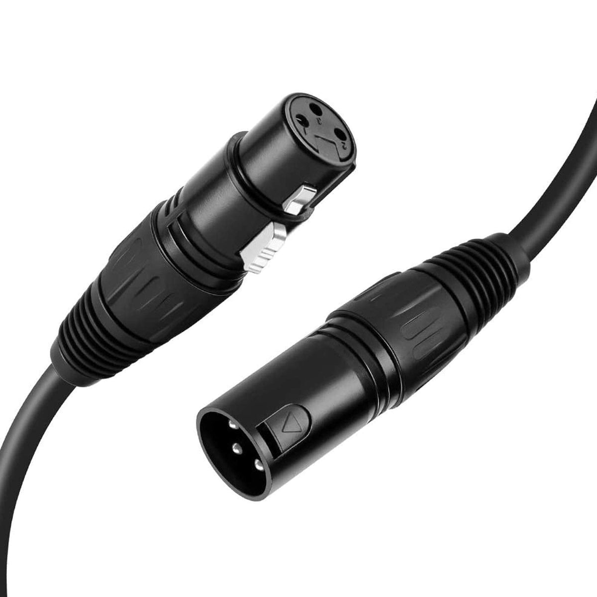 Cablecreation Xlr Cable, [2 Pack] 3 Ft Xlr Male To Xlr Female Balanced 3 Pin Microphone Cable, Black