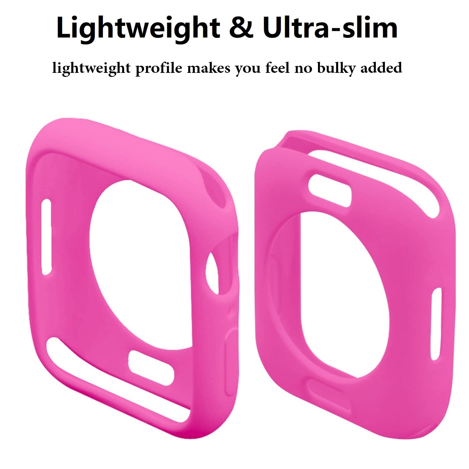 Hontao Ultra Thin Soft Tpu Shockproof Bumper Case For Iwatch Apple Watch Series Ultra 2/Ultra Barbie Pink 49Mm