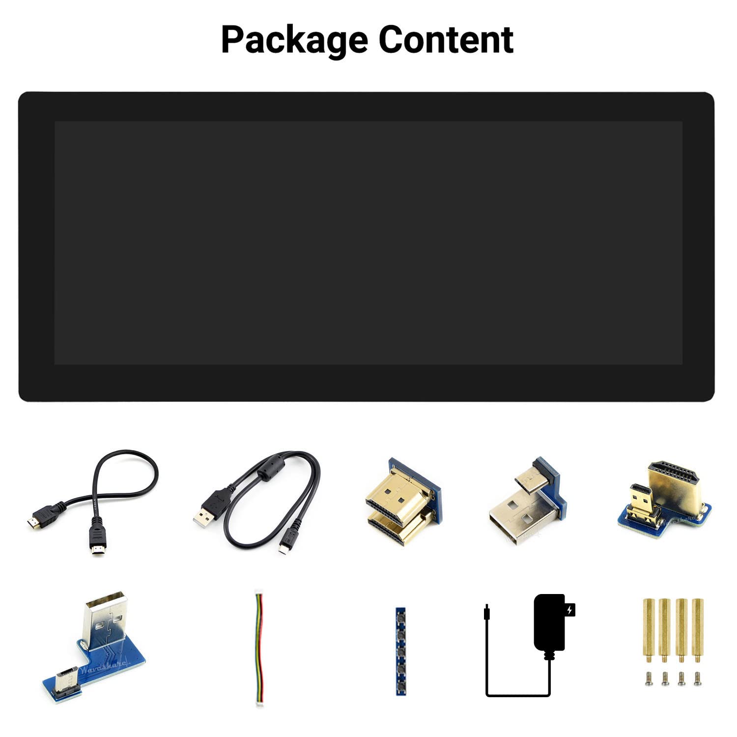 Waveshare 12.3Inch Capacitive Touch Screen Lcd Compatible With Raspberry Pi 5/4B/3B+/3B/2B/B+/A+/Zero/Zero W/Wh/Zero 2W Series B