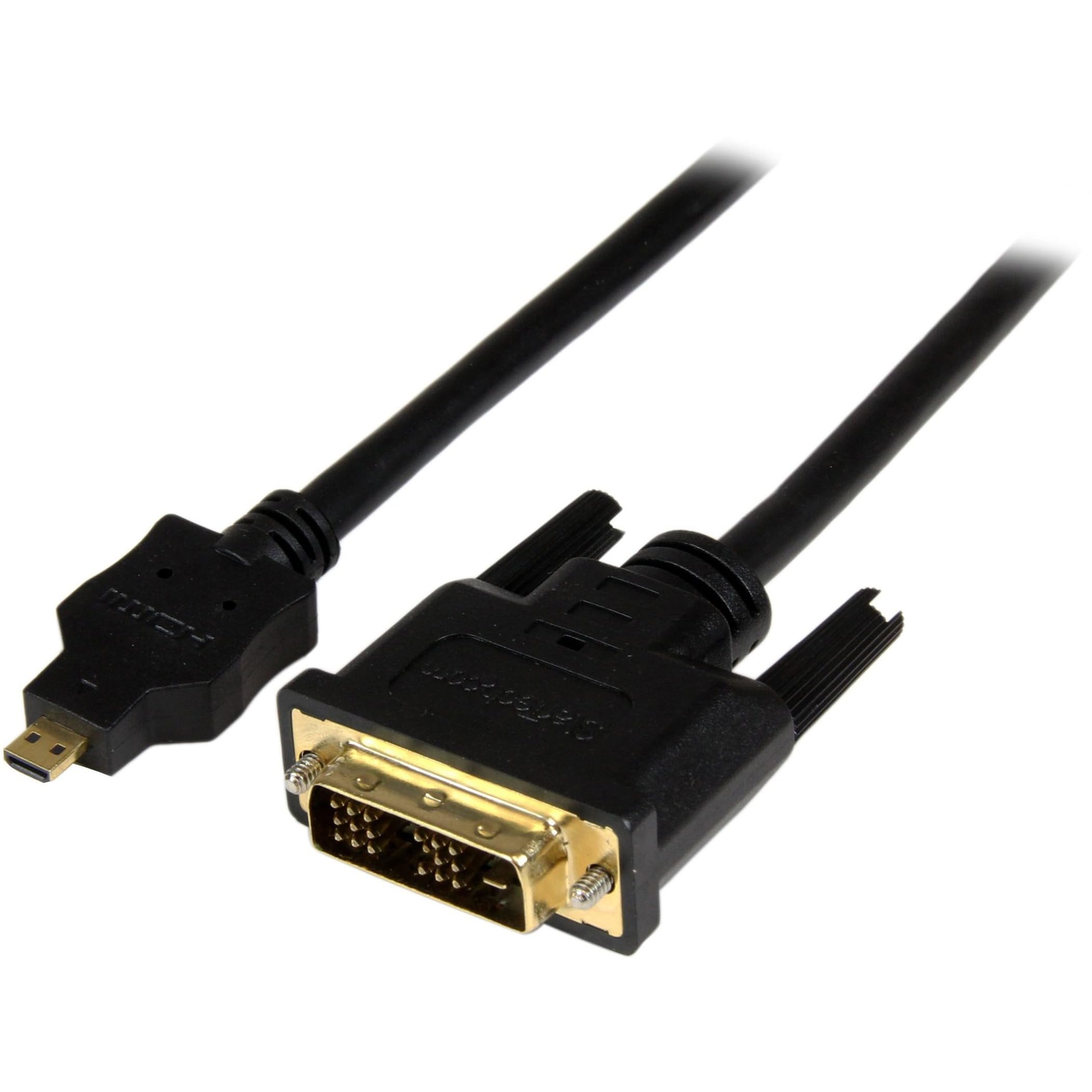 Startech.Com 2M Micro Hdmi To Dvi D Cable   M/M   2 Meter Micro Hdmi To Dvi Cable   19 Pin Hdmi (D) Male To Dvi D Male   1920X12