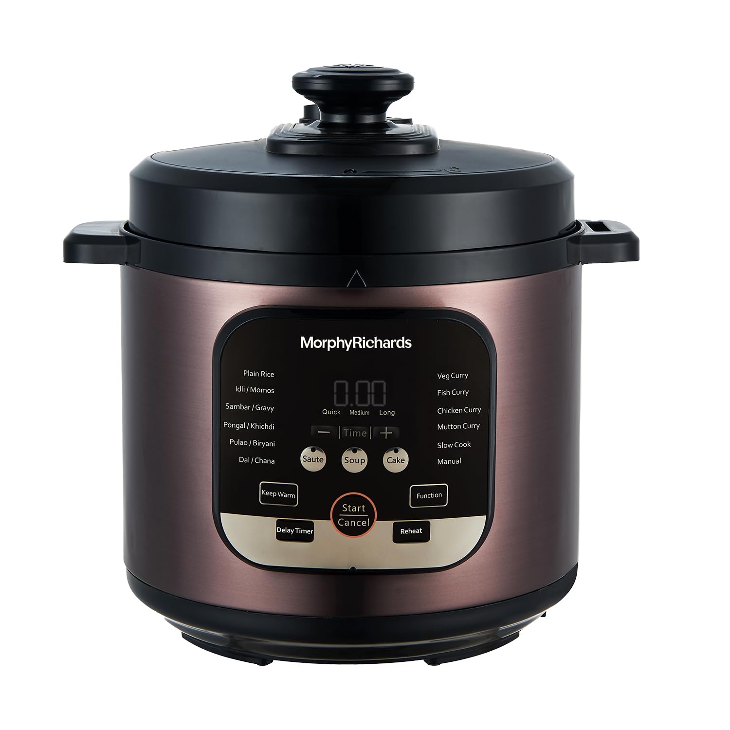 Morphy Richards Wizpot 6 Litres 1000W Electric Pressure Cooker| 14Preset Menu| Digital Display| Saves Upto 70% Cooking Time| Cu