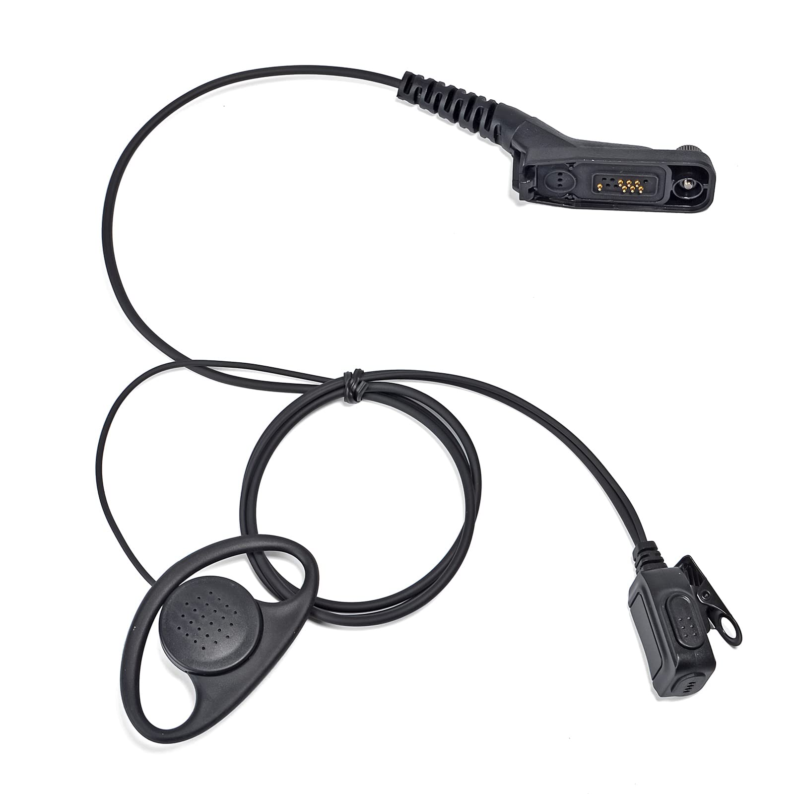 Walkie Talkie Earpiece With Mic For Motorola Apx6000 Apx8000 Apx7000 Portable Radios, Radio Headset With D Shape Ear Hook For Mo