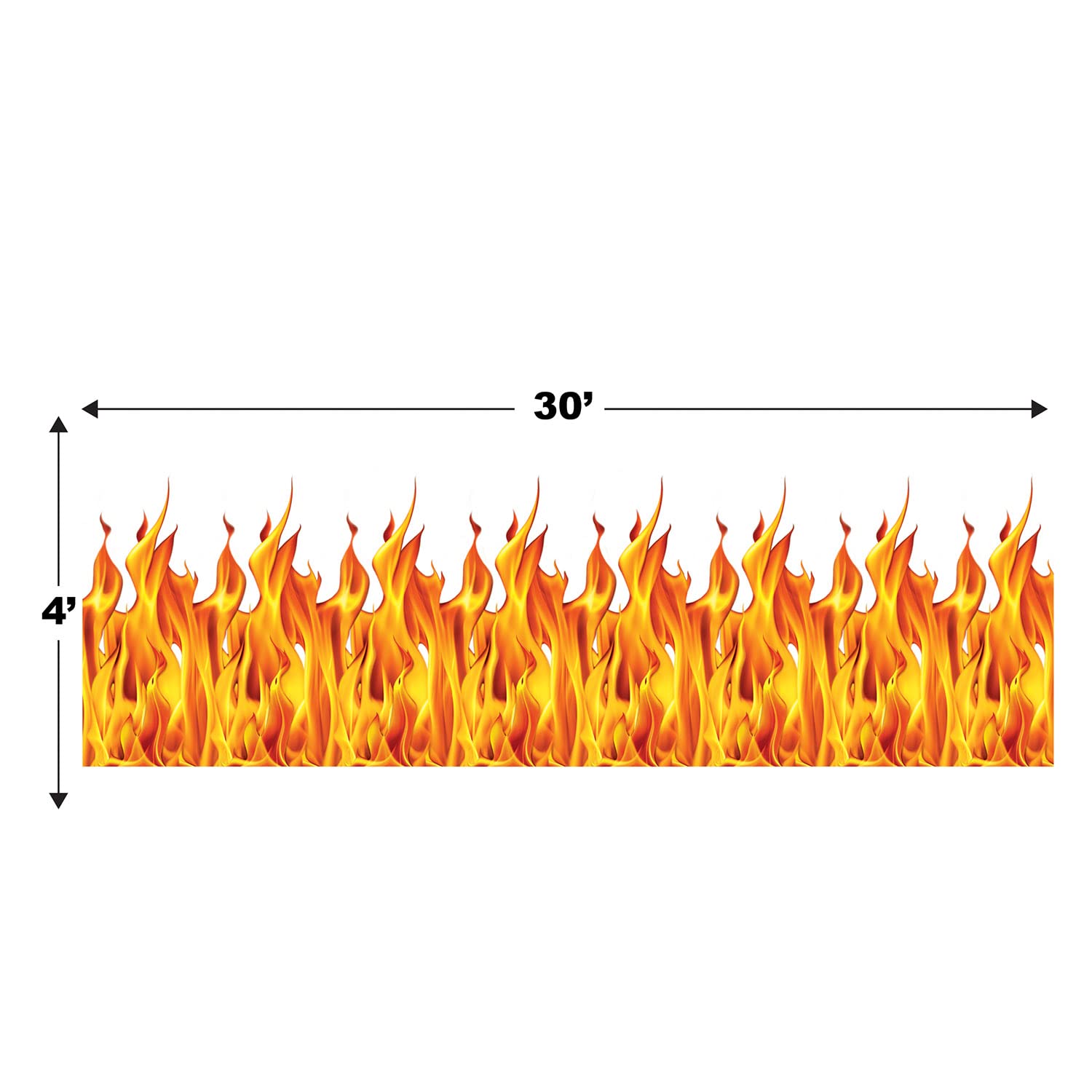 Beistle Flame Backdrop Pack Of 2